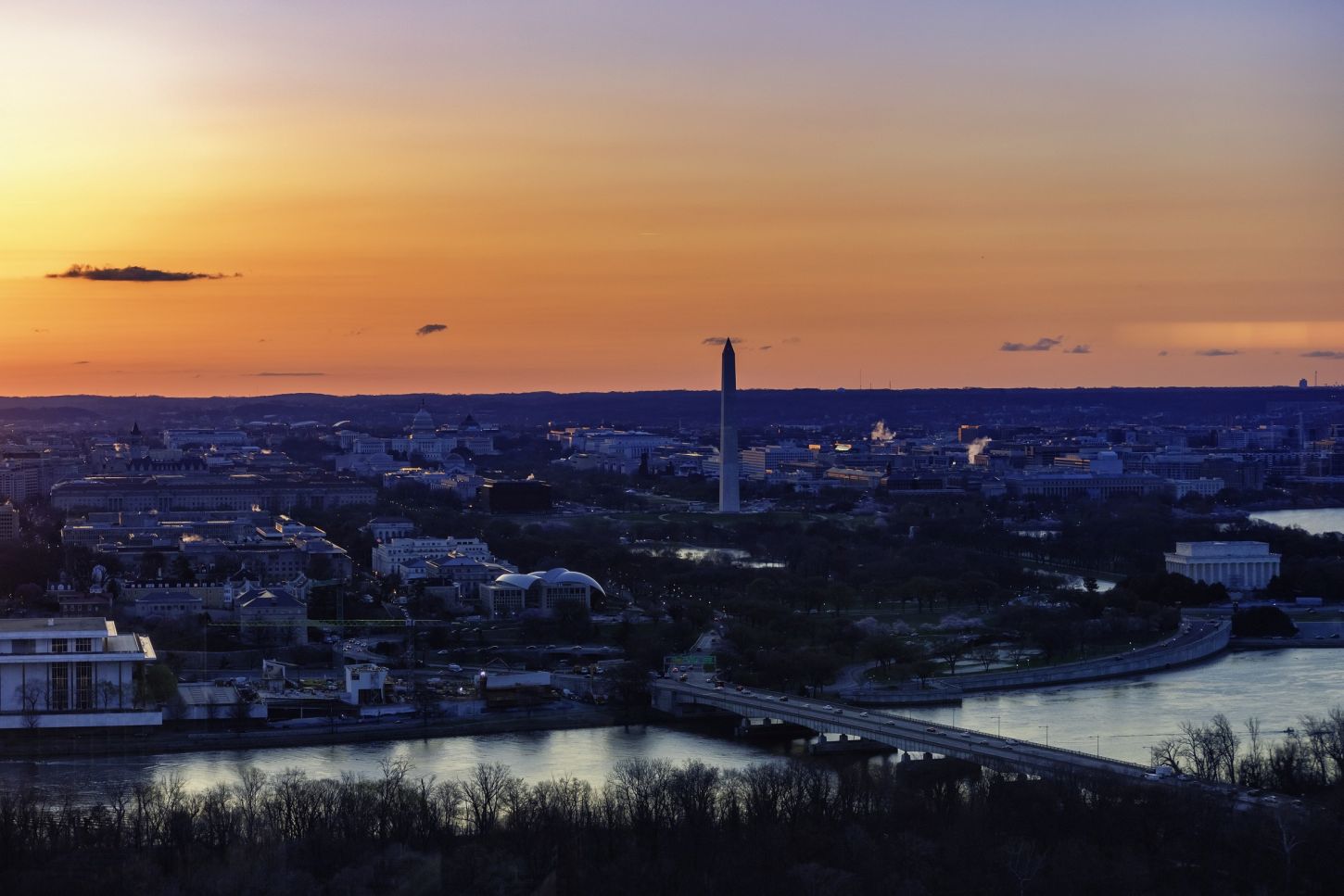 Blick vom CEB Observation Deck auf Washington D.C.